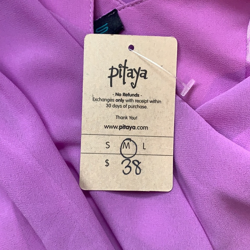 Pitaya Boutique Lilac Wrap Chiffon Dress - Picture 4 of 6
